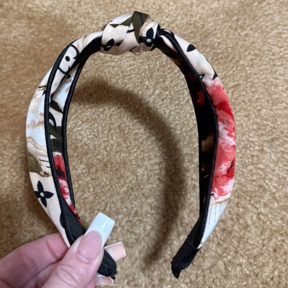 Floral Monogram Knot Headband - Picture 8 of 11